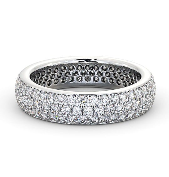  Full Eternity 1.20ct Round Diamond Ring 18K White Gold - Keslina FE44_WG_THUMB2 