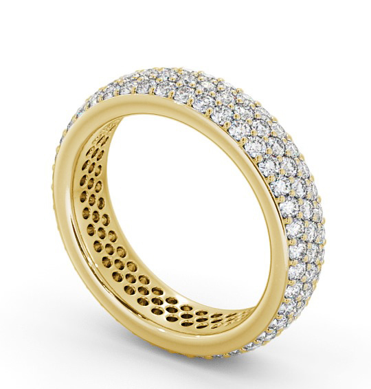  Full Eternity 1.20ct Round Diamond Ring 9K Yellow Gold - Keslina FE44_YG_THUMB1 