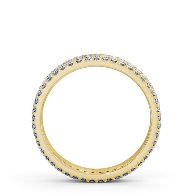 Full Eternity Round Diamond Ring 9K Yellow Gold - Monivea FE45_YG_UP