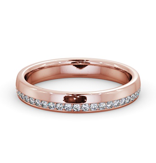 Full Eternity Round Diamond Pave Channel Wedding Ring 18K Rose Gold FE46_RG_THUMB2 