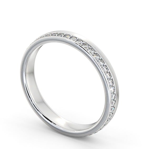 Full Eternity Round Diamond Pave Channel Wedding Ring Platinum FE46_WG_THUMB1