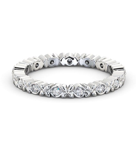  Full Eternity Round Diamond Wedding Ring Palladium - Adrielle FE47_WG_THUMB2 