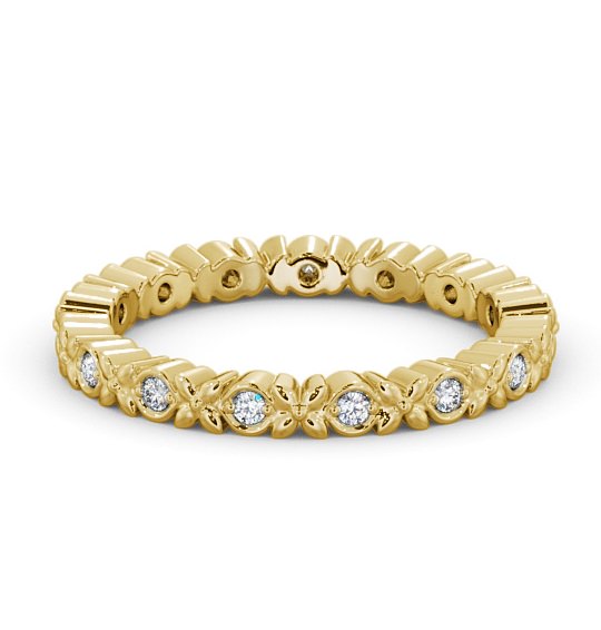  Full Eternity Round Diamond Wedding Ring 18K Yellow Gold - Adrielle FE47_YG_THUMB2 