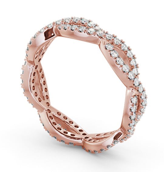 Full Eternity 0.50ct Round Diamond Infinity Design Ring 18K Rose Gold FE48_RG_THUMB1