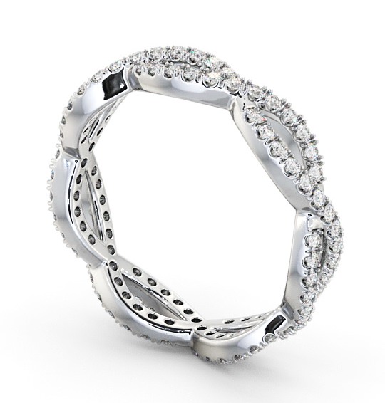Full Eternity 0.50ct Round Diamond Ring Platinum - Berenice FE48_WG_THUMB1