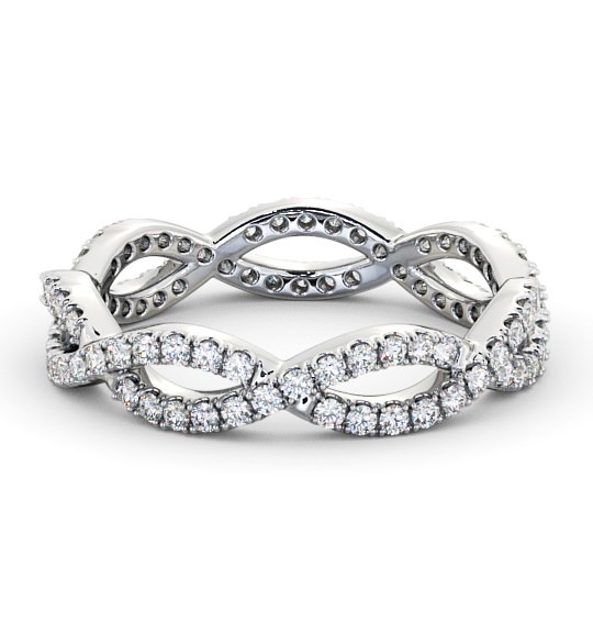  Full Eternity 0.50ct Round Diamond Ring 18K White Gold - Berenice FE48_WG_THUMB2 