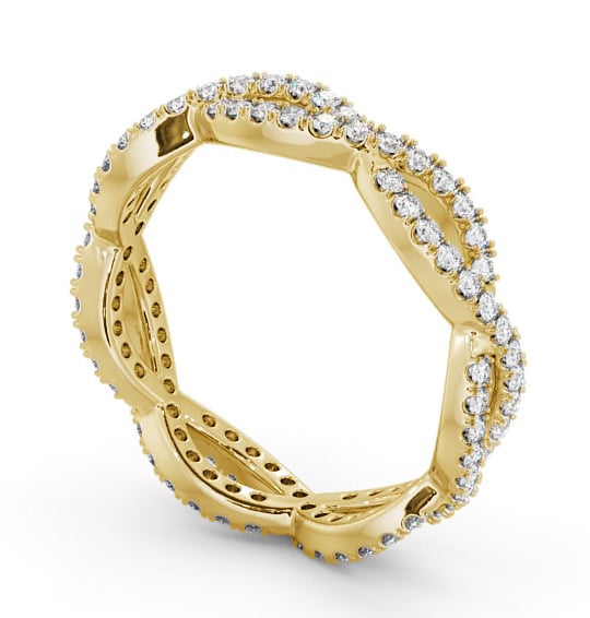 Full Eternity 0.50ct Round Diamond Infinity Design Ring 18K Yellow Gold FE48_YG_THUMB1 