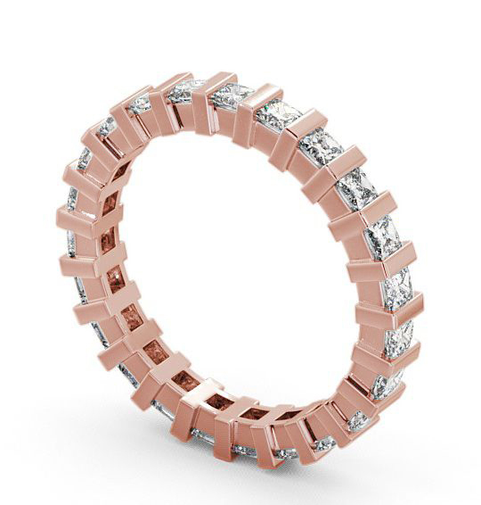  Full Eternity Princess Diamond Ring 18K Rose Gold - Lana FE4_RG_THUMB1 
