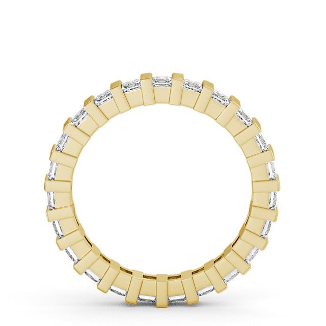 Full Eternity Princess Diamond Ring 9K Yellow Gold - Lana FE4_YG_UP