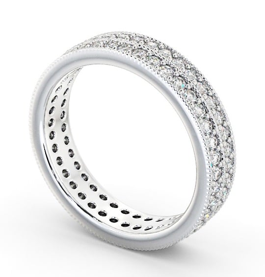  Full Eternity Round Diamond Ring 18K White Gold - Fanella FE50_WG_THUMB1 