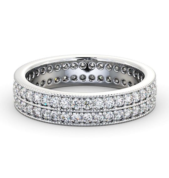  Full Eternity Round Diamond Ring 18K White Gold - Fanella FE50_WG_THUMB2 