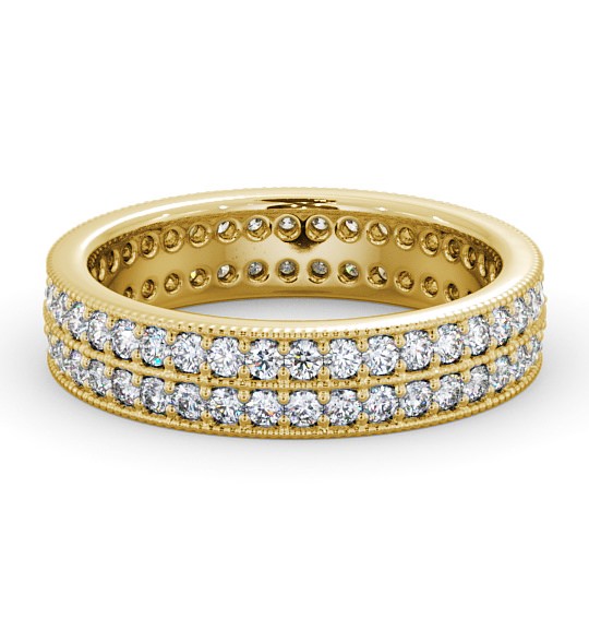  Full Eternity Round Diamond Ring 9K Yellow Gold - Fanella FE50_YG_THUMB2 