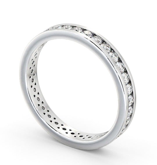  Full Eternity Round Diamond Ring Platinum - Venus FE51_WG_THUMB1 