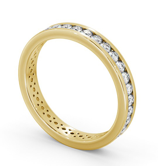  Full Eternity Round Diamond Ring 18K Yellow Gold - Venus FE51_YG_THUMB1 