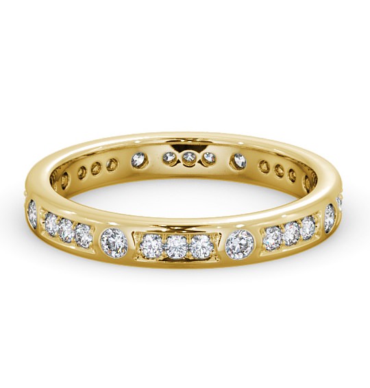 Full Eternity 0.48ct Round Diamond Channel and Flush Ring 18K Yellow Gold FE52_YG_THUMB2 