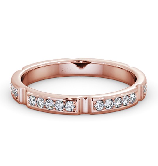 Full Eternity Round Diamond Ring 18K Rose Gold - Prentin FE53_RG_THUMB2 