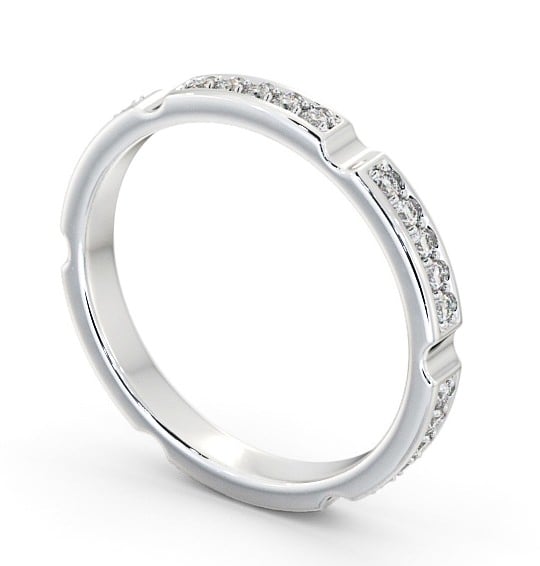  Full Eternity Round Diamond Ring 9K White Gold - Prentin FE53_WG_THUMB1 