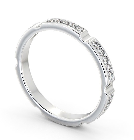 Full Eternity Round Diamond Pave Channel Ring 18K White Gold FE53_WG_THUMB1