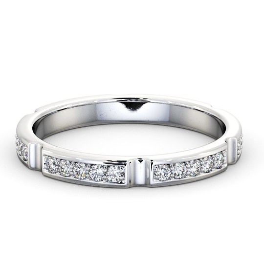  Full Eternity Round Diamond Ring 18K White Gold - Prentin FE53_WG_THUMB2 