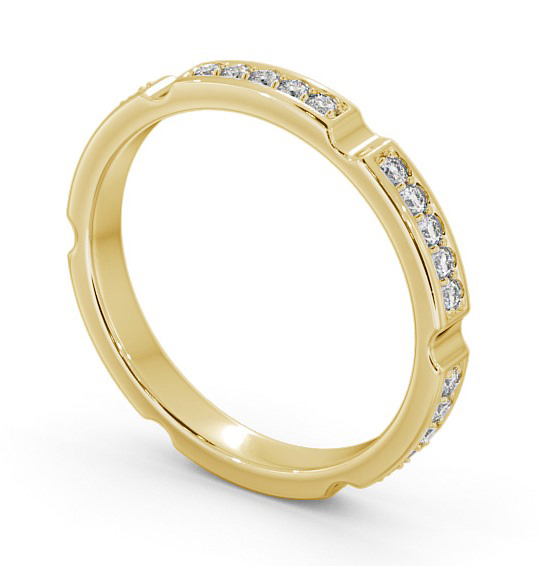  Full Eternity Round Diamond Ring 9K Yellow Gold - Prentin FE53_YG_THUMB1 