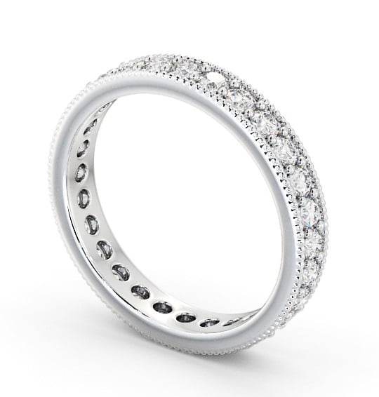 Full Eternity Round Diamond Vintage Style Ring Palladium FE54_WG_THUMB1 