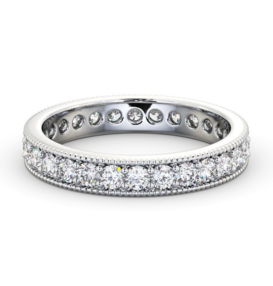 Full Eternity Round Diamond Vintage Style Ring Palladium FE54_WG_THUMB2 