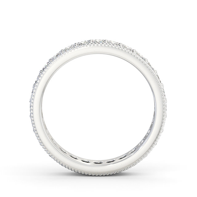 Full Eternity Round Diamond Ring 9K White Gold - Earlson FE54_WG_UP