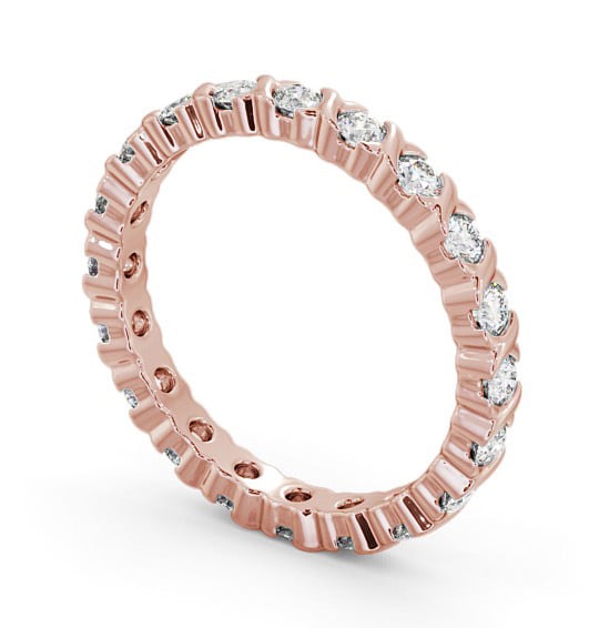 Full Eternity Round Diamond Patterned Ring 18K Rose Gold FE55_RG_THUMB1