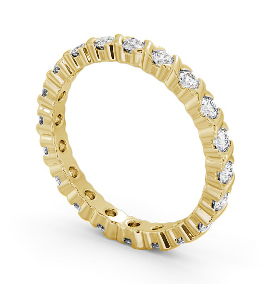 Full Eternity Round Diamond Patterned Ring 9K Yellow Gold FE55_YG_THUMB1