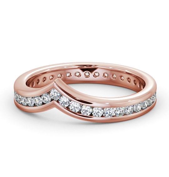  Full Eternity 0.60ct Round Diamond Ring 9K Rose Gold - Brora FE56_RG_THUMB2 