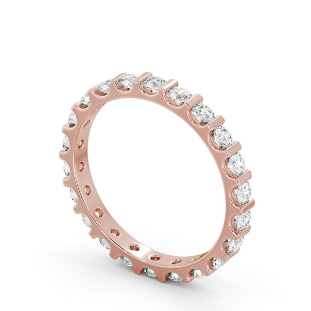 Full Eternity Round Diamond Ring 18K Rose Gold - Celestine FE57_RG_SIDE