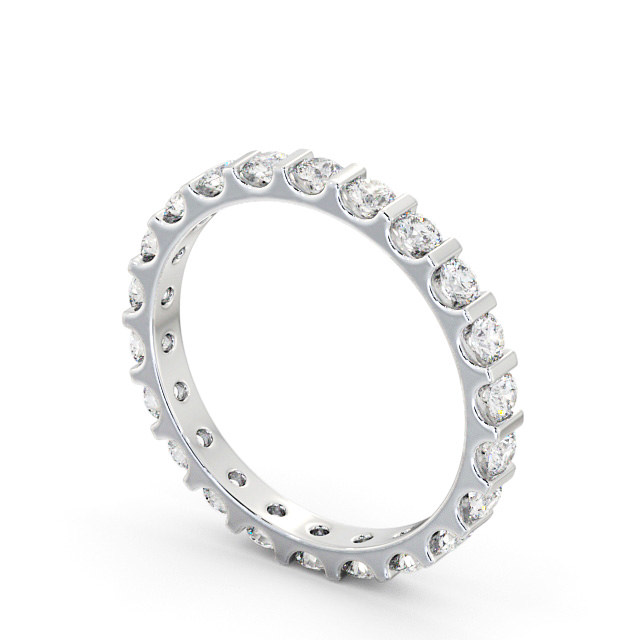 Full Eternity Round Diamond Ring Platinum - Celestine FE57_WG_SIDE