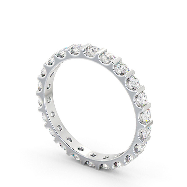 Full Eternity Round Diamond Ring 9K White Gold - Celestine FE57_WG_SIDE