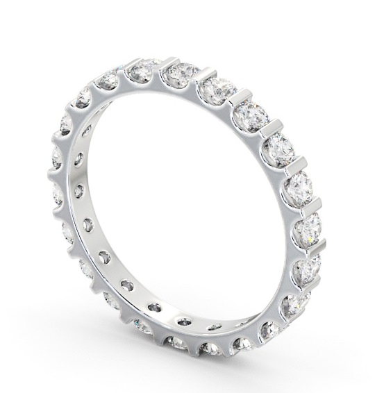  Full Eternity Round Diamond Ring Platinum - Celestine FE57_WG_THUMB1 