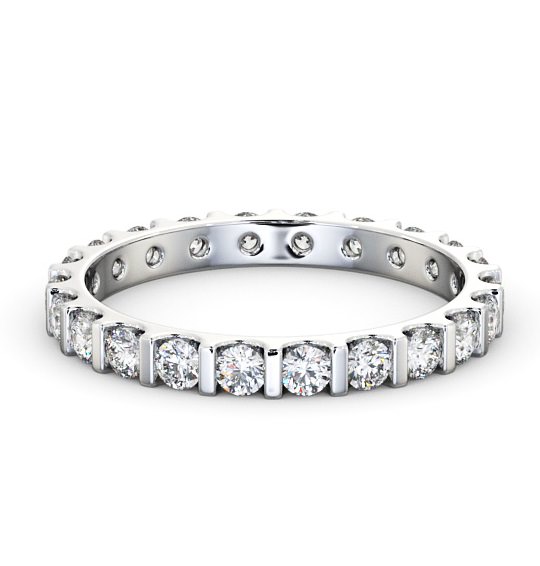  Full Eternity Round Diamond Ring Platinum - Celestine FE57_WG_THUMB2 