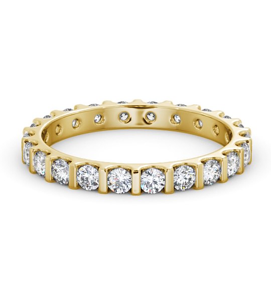  Full Eternity Round Diamond Ring 18K Yellow Gold - Celestine FE57_YG_THUMB2 