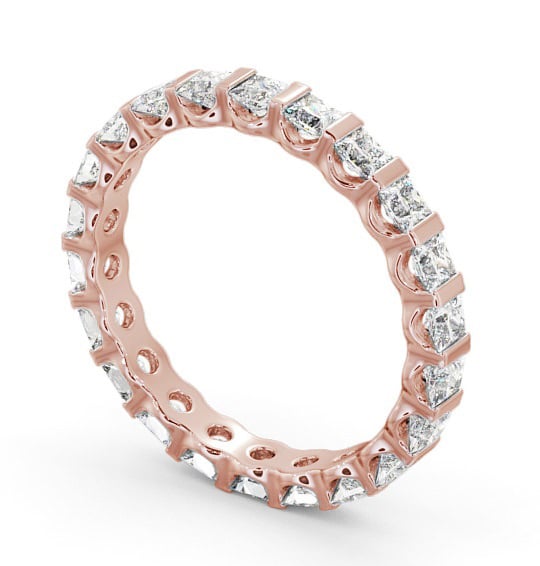  Full Eternity Princess Diamond Ring 9K Rose Gold - Delilah FE58_RG_THUMB1 