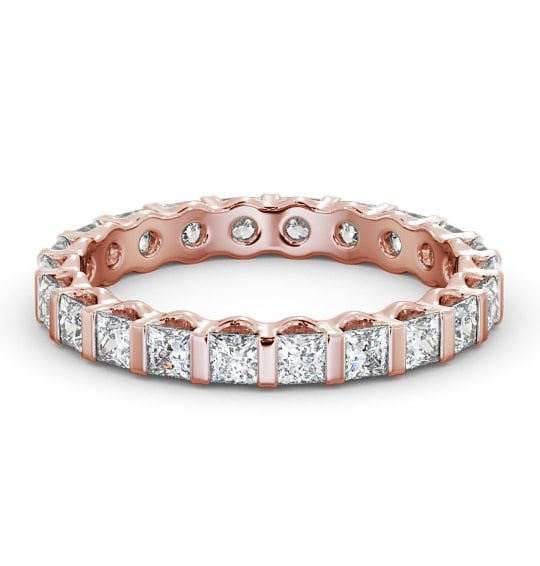  Full Eternity Princess Diamond Ring 18K Rose Gold - Delilah FE58_RG_THUMB2 