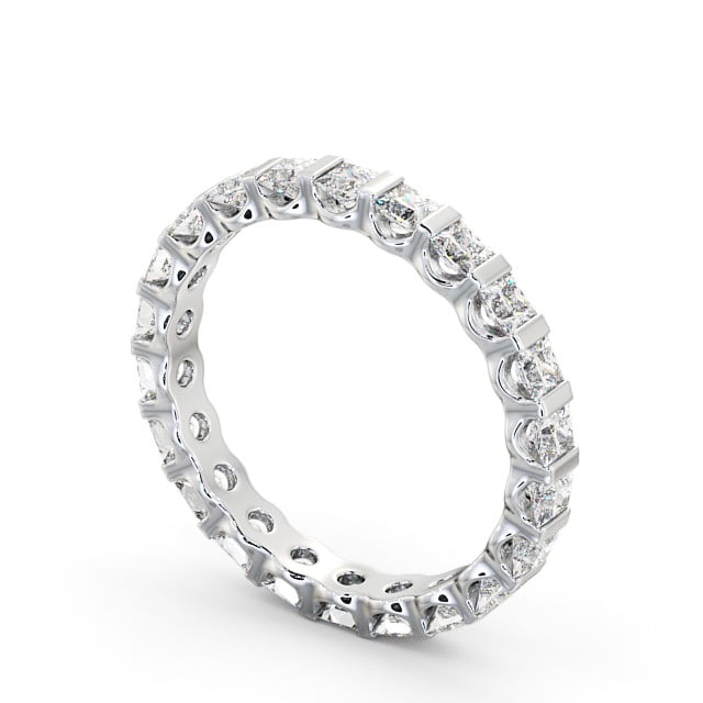 Full Eternity Princess Diamond Ring 9K White Gold - Delilah