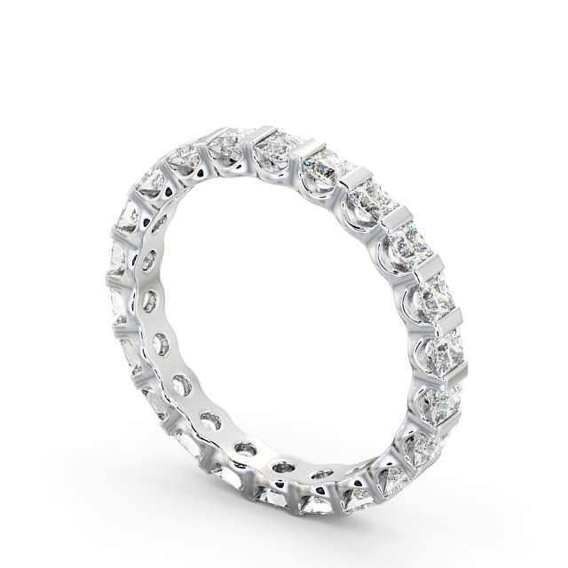 Full Eternity Princess Diamond Ring Platinum - Delilah FE58_WG_SIDE