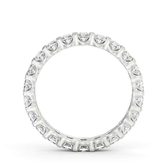 Full Eternity Princess Diamond Ring 9K White Gold - Delilah FE58_WG_UP