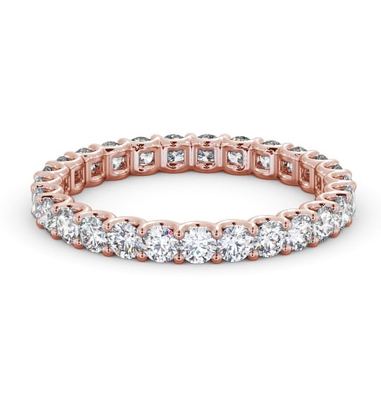  Full Eternity Round Diamond Ring 18K Rose Gold - Kitorel FE59_RG_THUMB2 
