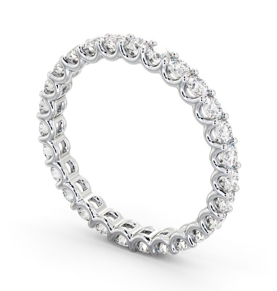  Full Eternity Round Diamond Ring 9K White Gold - Kitorel FE59_WG_THUMB1 