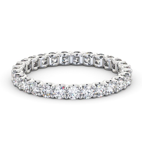  Full Eternity Round Diamond Ring Platinum - Kitorel FE59_WG_THUMB2 