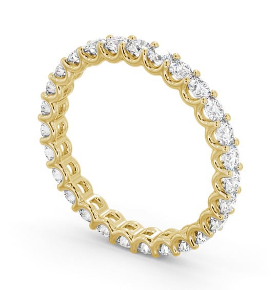 Full Eternity Round Diamond Ring 9K Yellow Gold - Kitorel FE59_YG_THUMB1