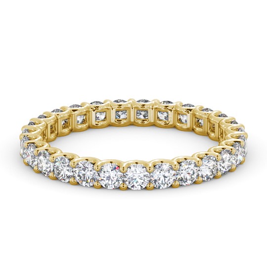  Full Eternity Round Diamond Ring 18K Yellow Gold - Kitorel FE59_YG_THUMB2 