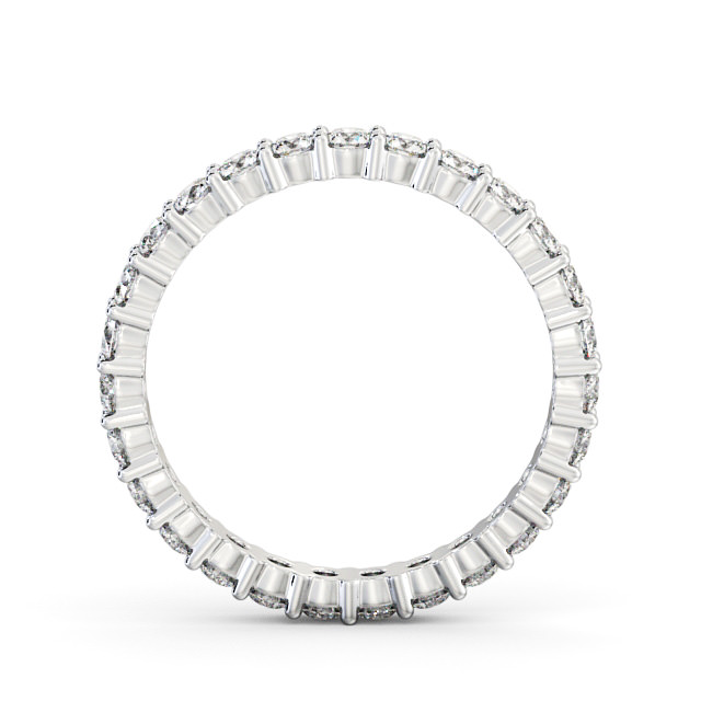 Full Eternity Round Diamond Ring 18K White Gold - Sevilla FE60_WG_UP