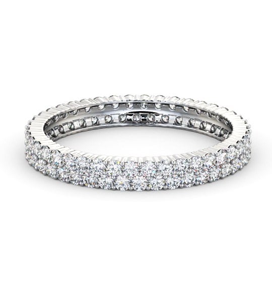  Full Eternity Round Diamond Ring 18K White Gold - Marbella FE61_WG_THUMB2 