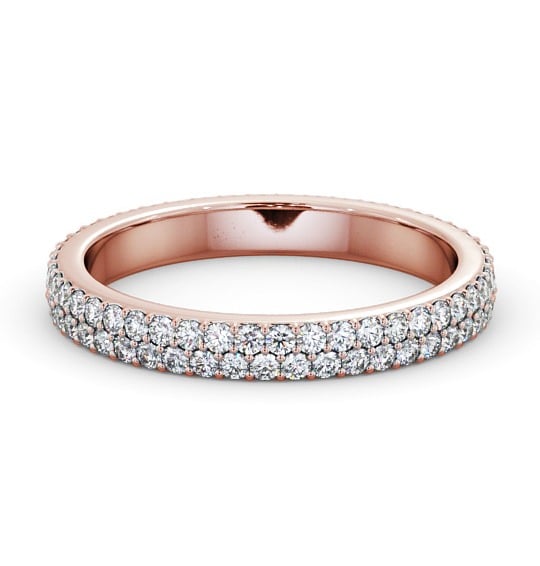  Full Eternity Round Diamond Ring 18K Rose Gold - Brigitte FE62_RG_THUMB2 