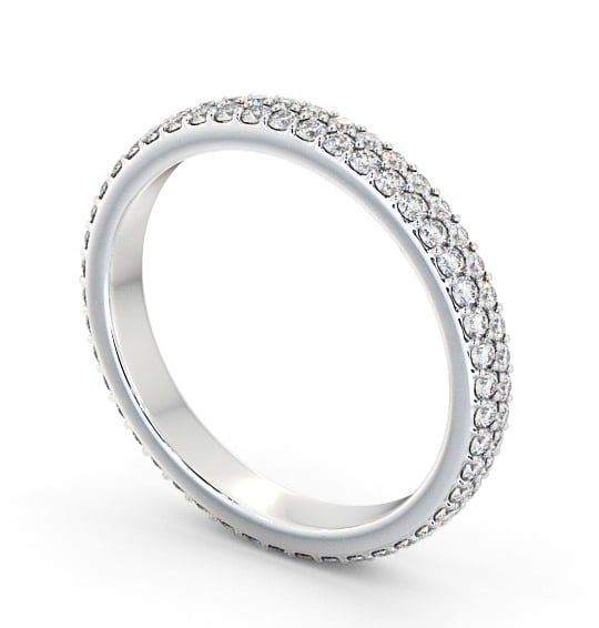 Full Eternity Round Diamond Pave Setting Ring 9K White Gold FE62_WG_THUMB1 